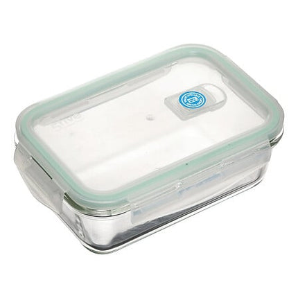 Clipeat rechthoekige glazen voorraaddoos 0,8 L