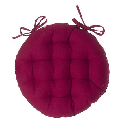 Stoelkussentje rond Ø38 cm rood