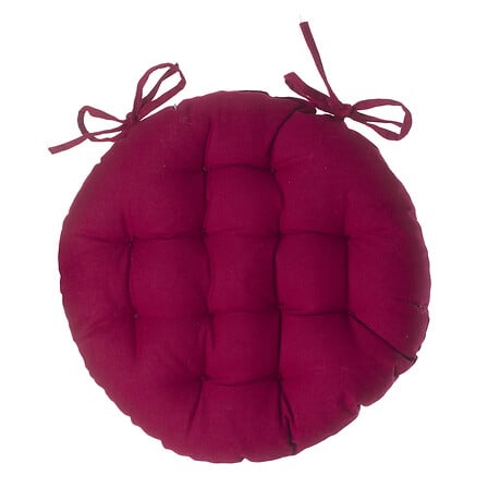 Stoelkussentje rond Ø38 cm rood