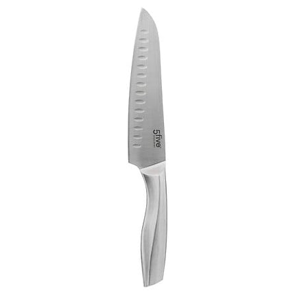 silver precision gesmeed roestvrijstalen santoku-mes
