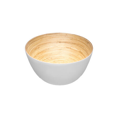 saladekom van wit bamboe d 17 cm