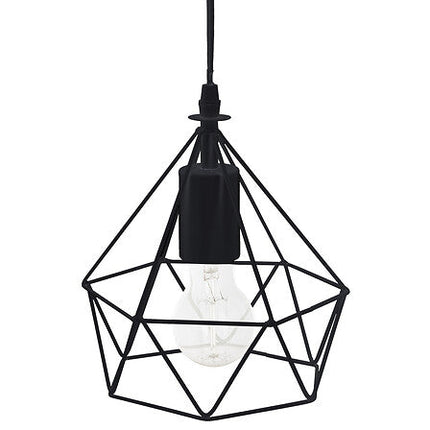 Hanglamp Ida 19 x 22 cm zwart metaaldraad