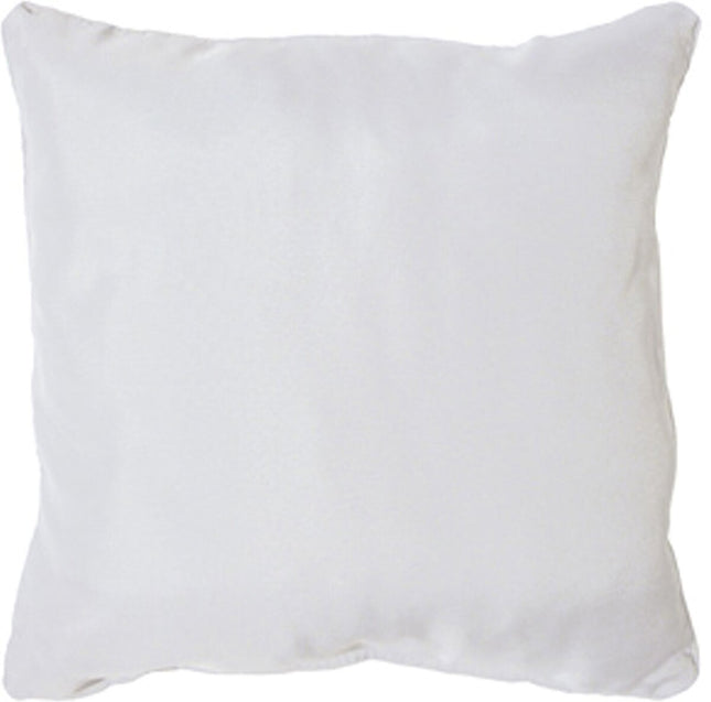 Sierkussen vacuüm met rits 40 × 40 cm – Effen polyester – Essentiel – Wit