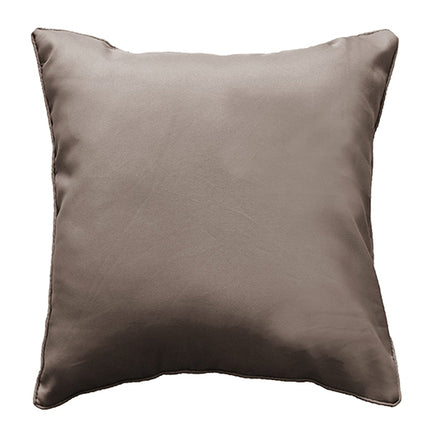 Sierkussen vacuüm met rits 60 × 60 cm – Effen polyester – Essentiel – Taupe