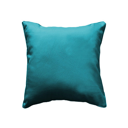 Sierkussen vacuüm met rits 40 × 40 cm – Effen polyester – Essentiel – Petroleumblauw