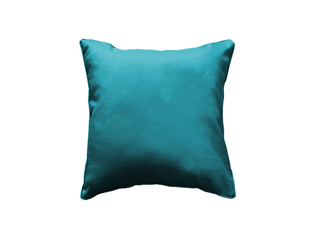 Sierkussen vacuüm met rits 40 × 40 cm – Effen polyester – Essentiel – Petroleumblauw