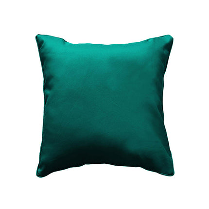 Sierkussen vacuüm met rits 40 × 40 cm – Effen polyester – Essentiel – Smaragdgroen