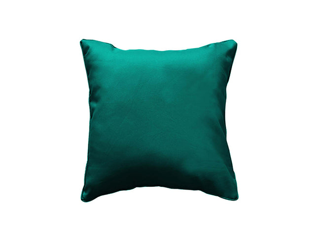 Sierkussen vacuüm met rits 40 × 40 cm – Effen polyester – Essentiel – Smaragdgroen