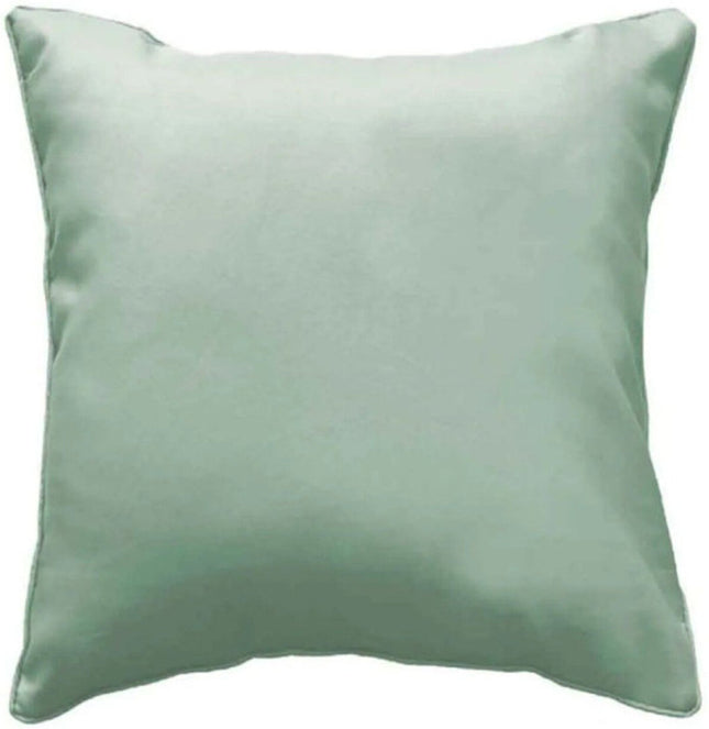 Sierkussen vacuüm met rits 40 × 40 cm – Effen polyester – Essentiel – Saliegroen