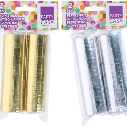 Serpentine glanzend – 2 stuks – 2 assorti