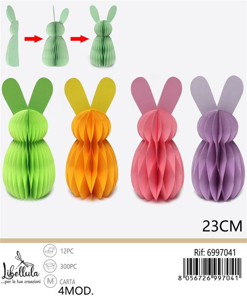 Decoratieve konijn 21 cm – assorti