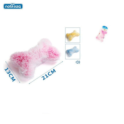 Pluche bot 21 x 13 cm - 3 kleuren assorti