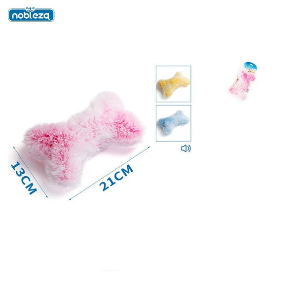Pluche bot 21 x 13 cm - 3 kleuren assorti