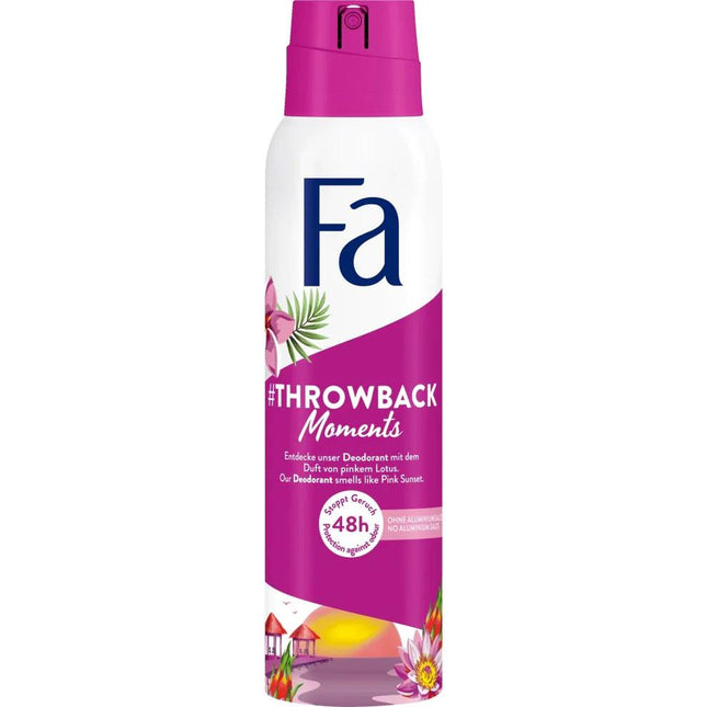 Fa Deodorant Spray Throwback Moments – 150 ml