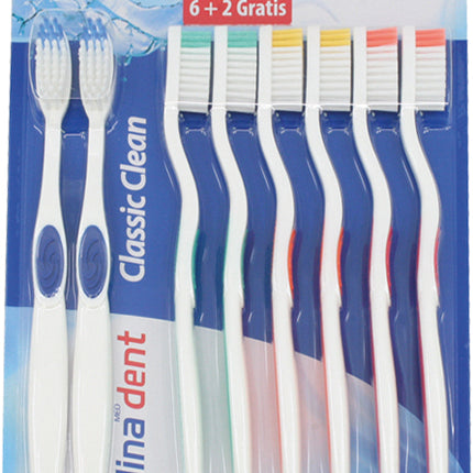 Tandenborstel Elina – 6 + 2 gratis – Dr. Clio Flex – Medium