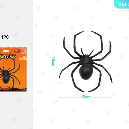 Realistische zwarte weduwespin halloween 1st.