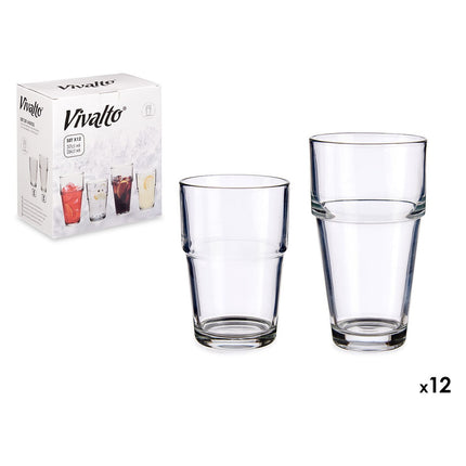 set 12 gewone glazen