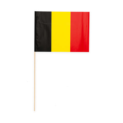 10 papieren vlaggetjes België 20 x 30 cm