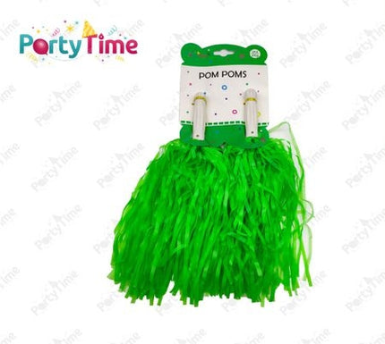 Groene pompom feestdecoratie