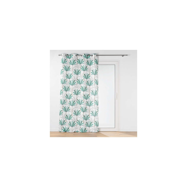 Gordijn met ringen 140 × 260 cm – Bedrukt polyester – Oasis