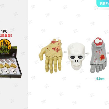 Testa spook, mano en piede spook scorrevoli met c
