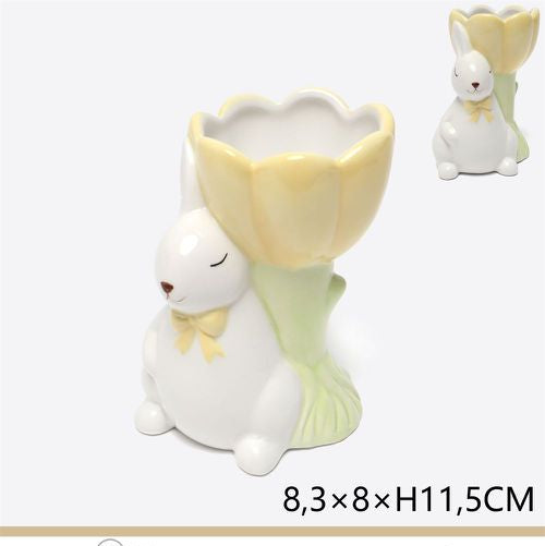 Konijn opbergpot 8,3x8x11,5 cm