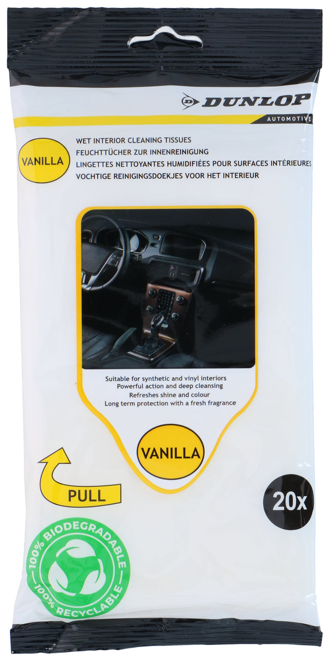 Auto interieur reinigingsdoekjes – 20 stuks