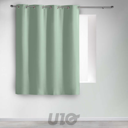 Verduisterend gordijn met ringen 135 x 180 cm saliegroen