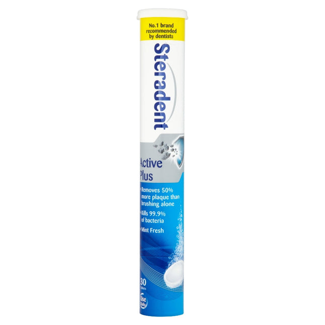 Steradent Kunstgebitverzorging Active Plus – 30 tabletten
