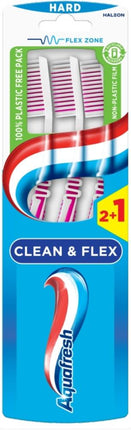 Aquafresh Clean & Fresh Hard Tandenborstels - 3 stuks