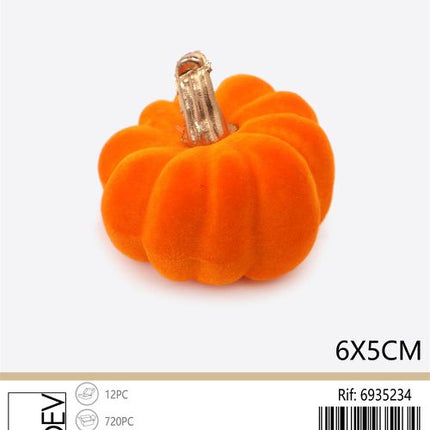 Decoratieve pompoen Ø 6 × 5 cm