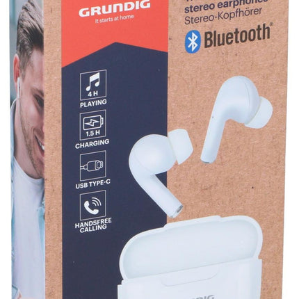 Draadloze stereo oordopjes TWS – wit