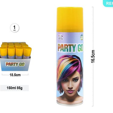 Uitwasbare kleurengel geel, 150ml / 85g, 1 st.