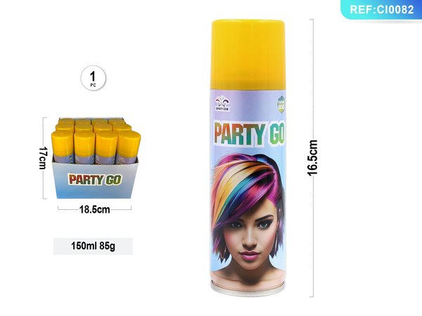 Uitwasbare kleurengel geel, 150ml / 85g, 1 st.