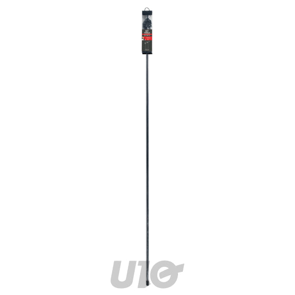 Uitschuifbare gordijnroede 19 mm 210-380 cm Tropi zwart/zilver