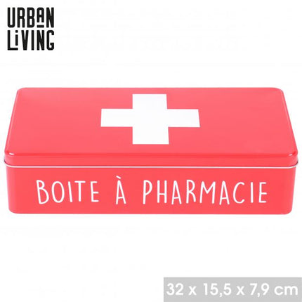 Metalen medicijndoos 32 x 15 x 8 cm