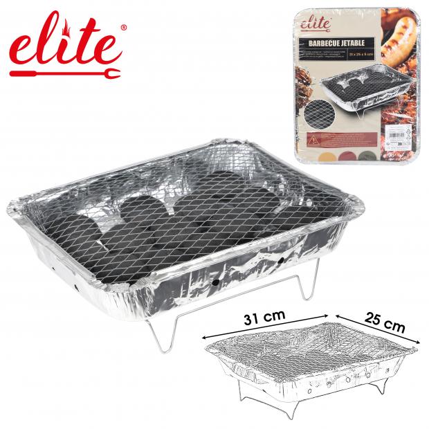 Wegwerp barbecue 31×25×5 cm
