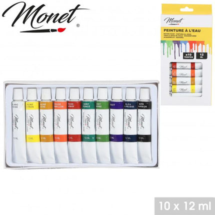 Artiste waterverf - 10 tubes