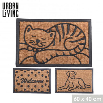 Deurmat dieren en welcome assorti