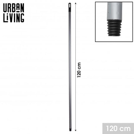 Bezemsteel 120 cm grijs
