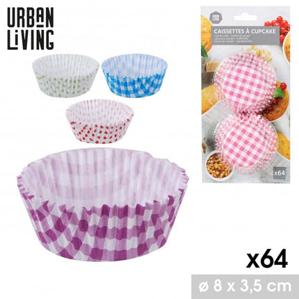 Cupcake vormpjes - 64 stuks