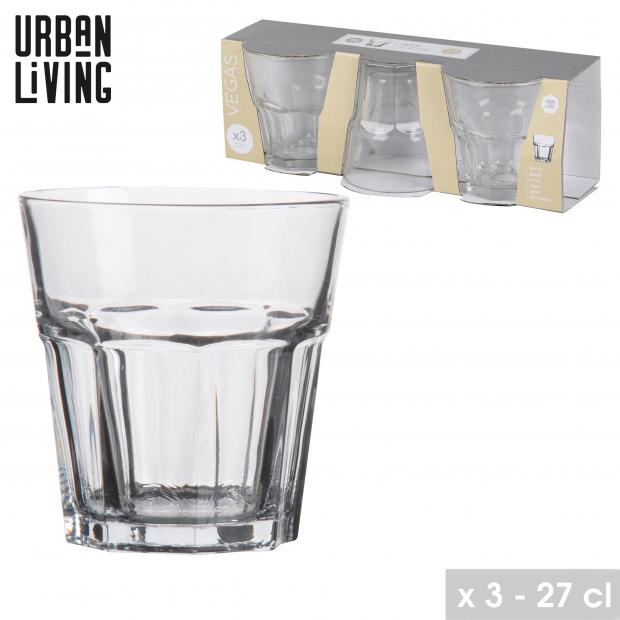 Urban Living Vegas glazen 27 cl - 3 stuks