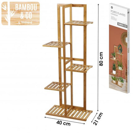 Bamboe plantenrek 5 niveaus
