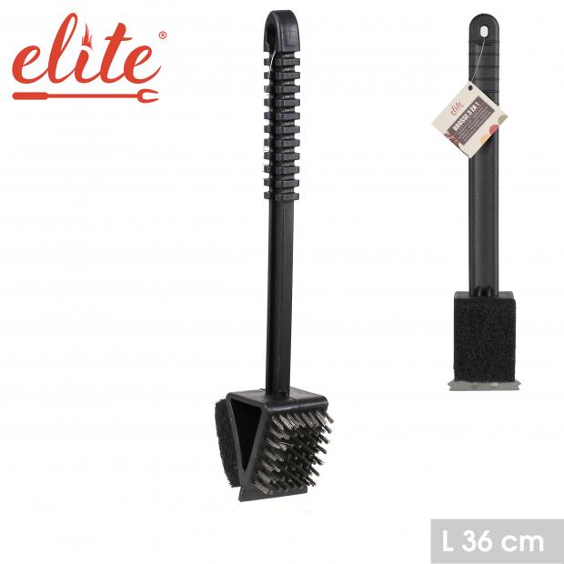 Barbecue borstel 3-in-1 met handvat