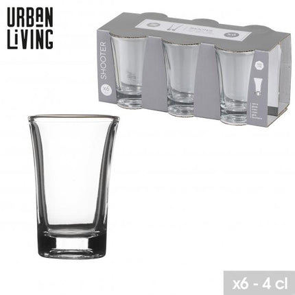 Urban Living shotglazen 4 cl - 6 stuks