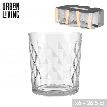 Urban Living Athene glazen 26,5 cl - 6 stuks