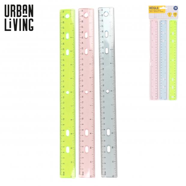 Papeterie latten 30 cm - 3 stuks