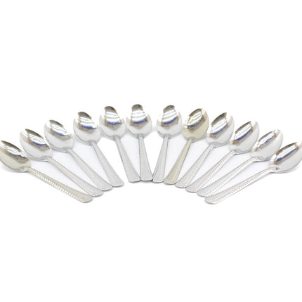 Mokkalepels metaal – set van 12 (NL-166)