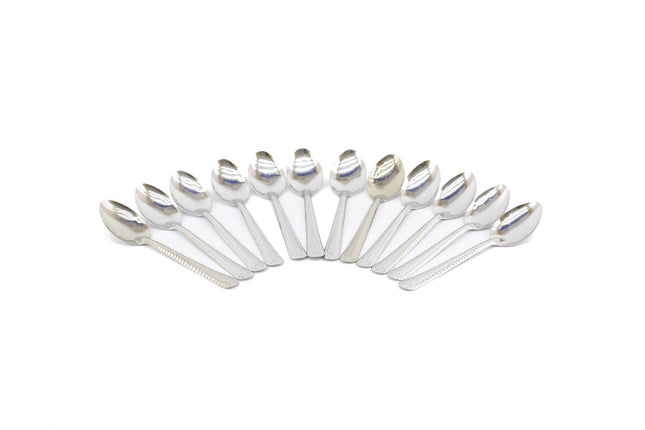 Mokkalepels metaal – set van 12 (NL-166)