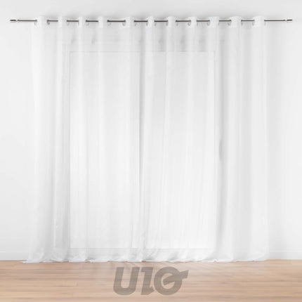 Transparant gordijnpaneel 400 x 240 cm wit